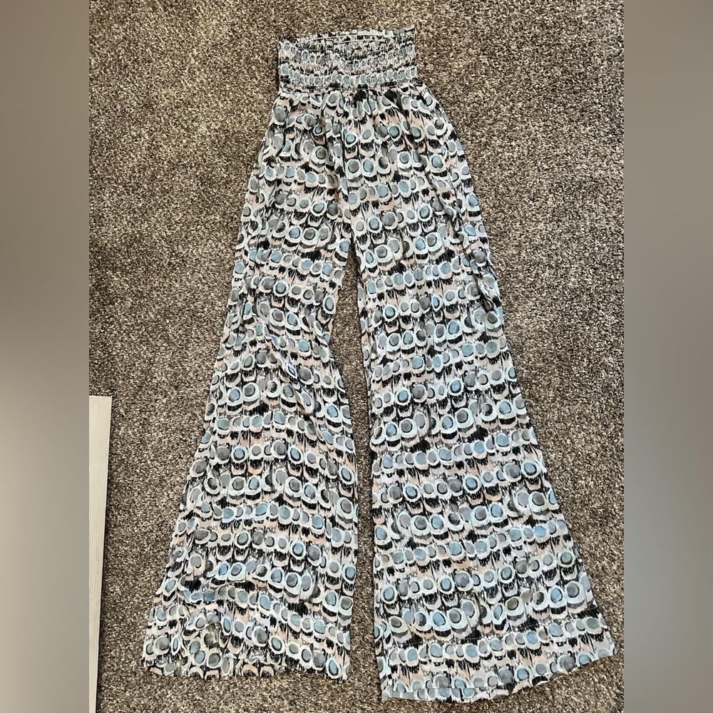 Show Me Your MuMu Patterned Wide-Leg Pants